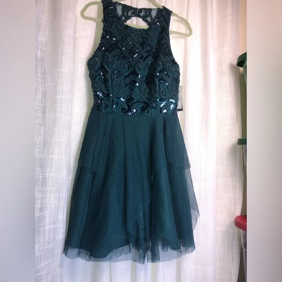 Dear Moon Deep Teal Dress - Picture 6 of 15